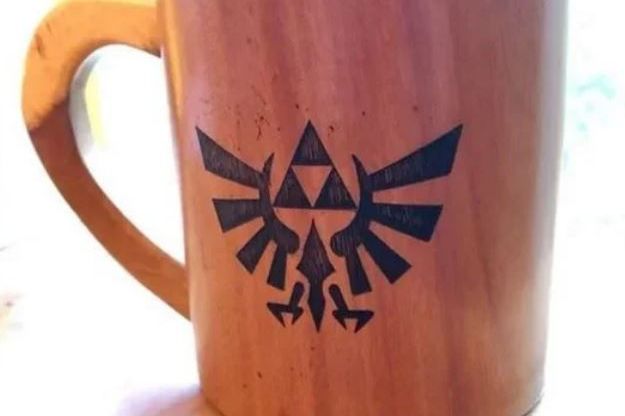 Legend of Zelda Triforce Wood Mug